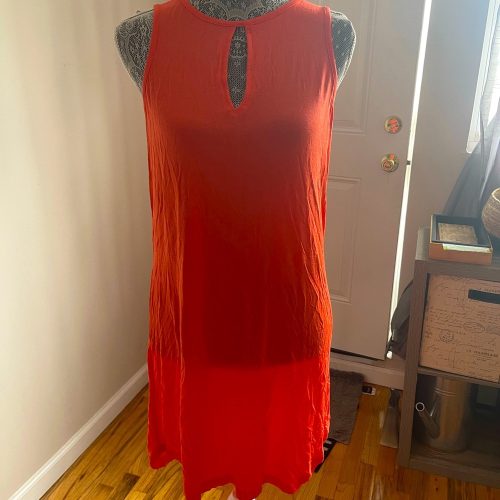 Coral summer dress